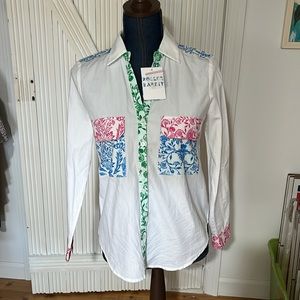 Roller rabbit Aitona guy poplin shirt size xs